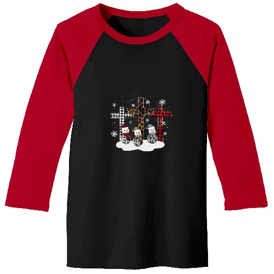 Christian Jesus Jesus Faith Hope Love Snowman Funny xmass For Christian 39 Christ Baseball Tees