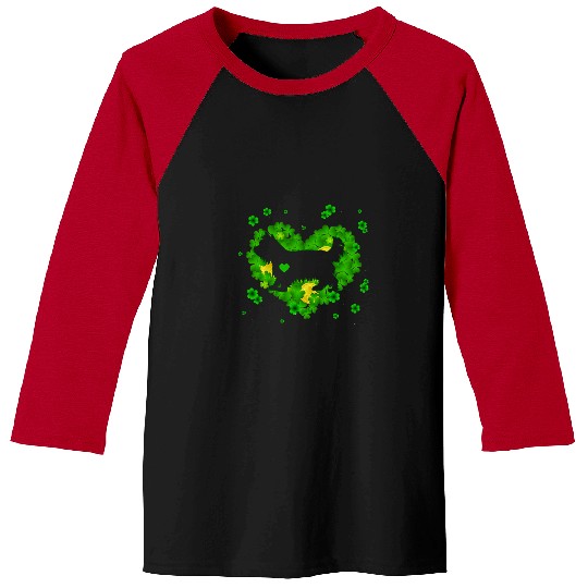 Yorkshire Terrier Irish Shamrock St Patrick Day Dog Lover Yorkie Baseball Tees