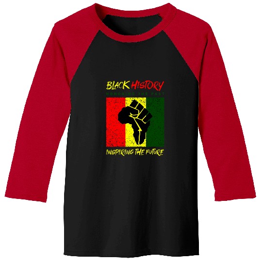 Black History Month Apparel BLM Pro Black Power Fist 3 Baseball Tees