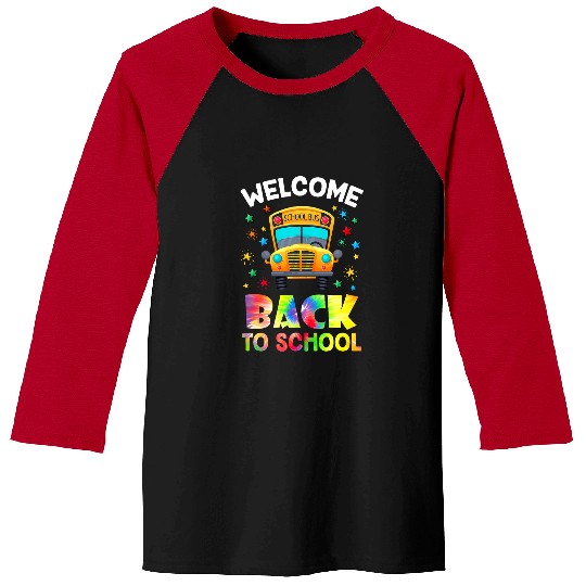 Welcome Back To School Funny Outfit School Bus Driver Baseball Tees