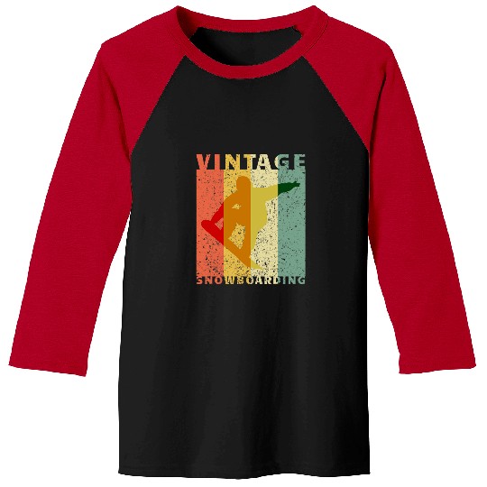 Skiing Ski vintages Snowboarding Jumping Snowboarder Baseball Tees