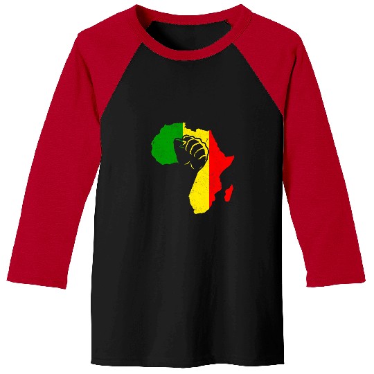 Power Hand African American Pride Black History Month BLM Baseball Tees