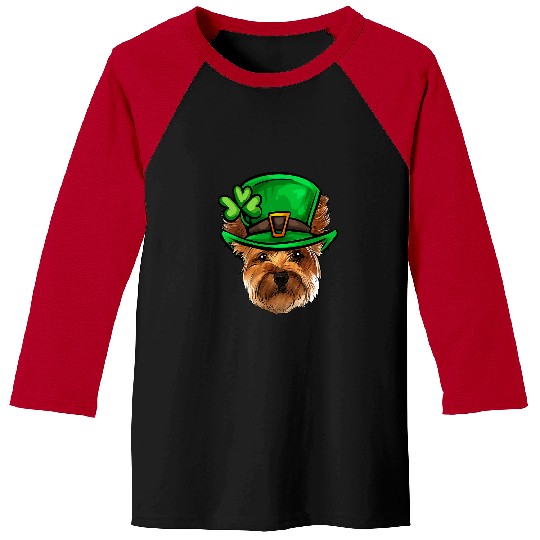 Yorkshire Terrier Funny St Patricks Day Yorkshire Terrier Dog Yorkie Irish 3 Yorkie Baseball Tees