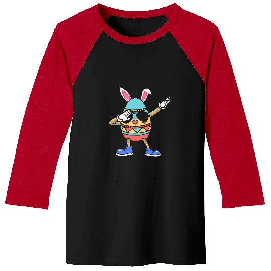 Rabbits Dabbings easter egg with easter ears easter bunny Baseball Tees