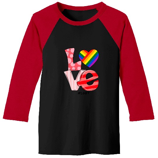 LGBT Pride Rainbow Love LGBT flag Gay LGBTQ Baseball Tees