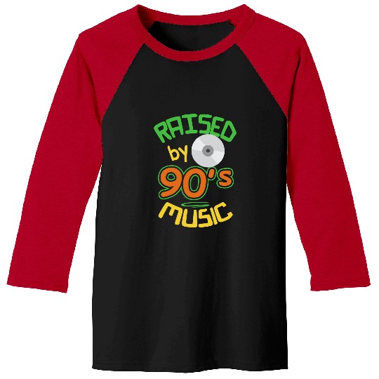 Raised On 90s Music Retro Old School Hip Hop RB Baseball Tees