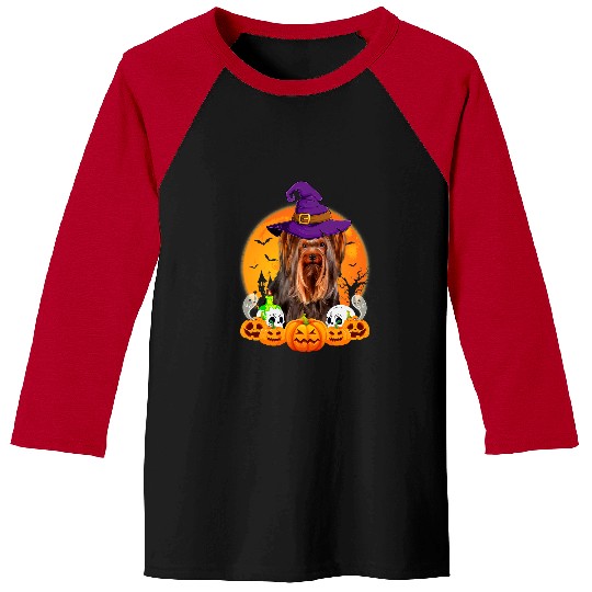 Yorkie Witch Pumpkin Halloween Dog Lover Funny 166 Baseball Tees
