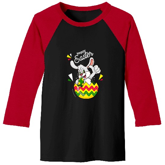 Rabbits Easter Day Eggs Dab Boys Girls Kid gift bunny Baseball Tees