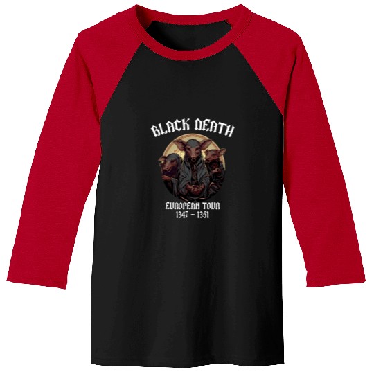 Black Death European Tour Plague Doctor 2 Baseball Tees