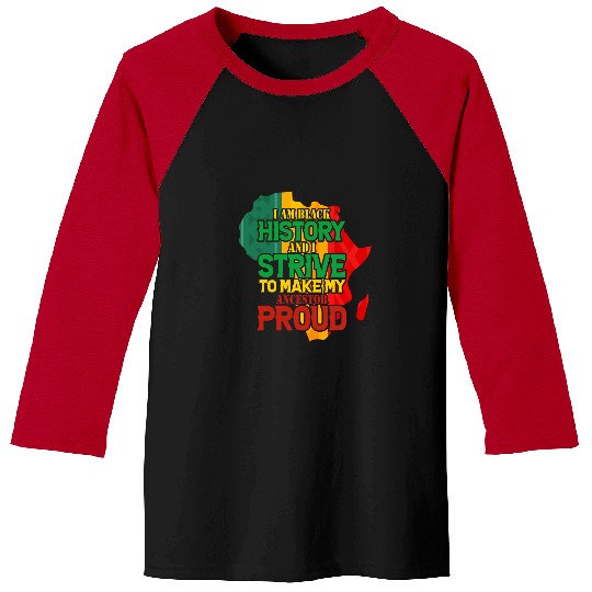 Black History Afrocentric Empowerment Baseball Tees