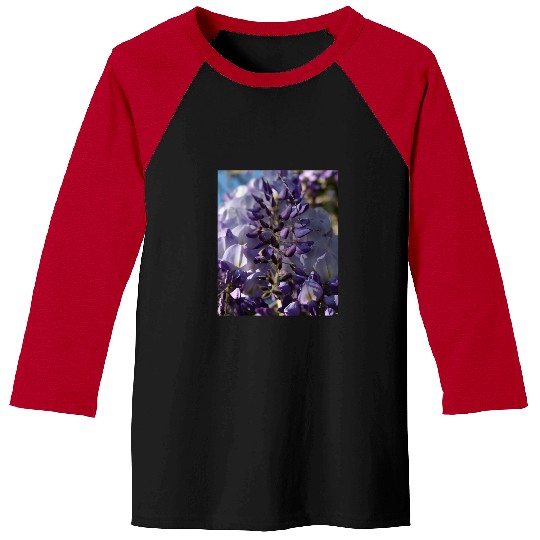 Purple And Lilac Buds Of Blooming Wisteria Photograph Baseball Tees