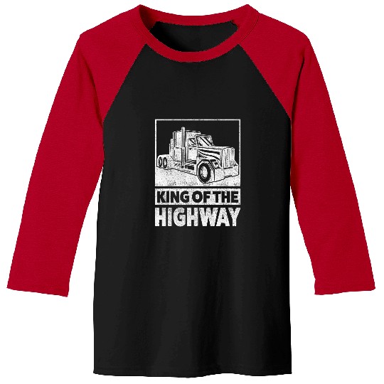 Funny Diesel Trucker Big Rig SemiTrailer Truck Driver Baseball Tees