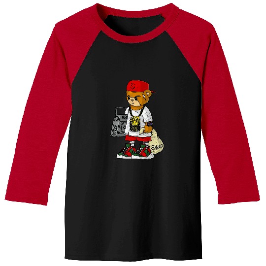 Funny Bear Teddy Bear Rap Hip Hop Lover Clothing Men Hipster Dope Cute Bears Baseball Tees