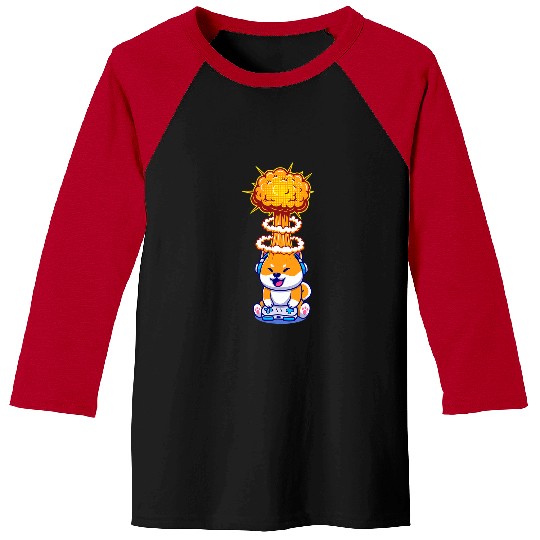 Dog Shiba Inu Gaming Animals Gambling Video Games Gaming Dog Shiba Inu 308 Baseball Tees