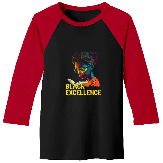 Black Excellence African Pride History Month Baseball Tees
