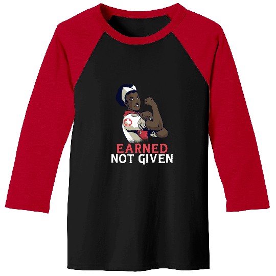 Earned Not Given Funny RN Registered nurses 1 Baseball Tees