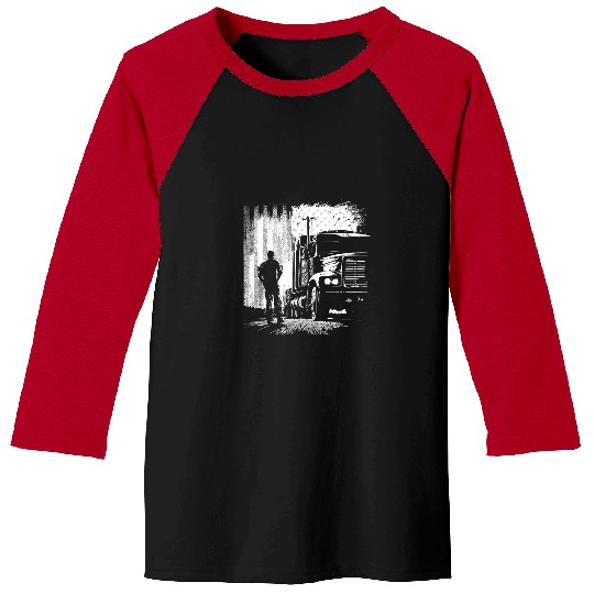 Funny trucker American Big Rigs Diesel Truck Driver 36 Baseball Tees