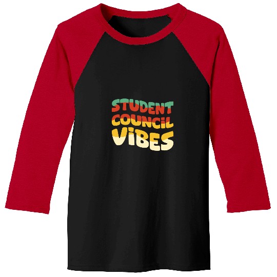 Student Council Vibes 5 Baseball Tees