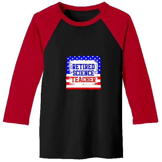 Retired Science Teacher Certified School Retirement Baseball Tees