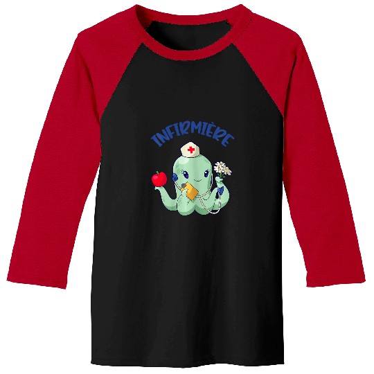 womens nurses octopus hopital humour aniaml Baseball Tees