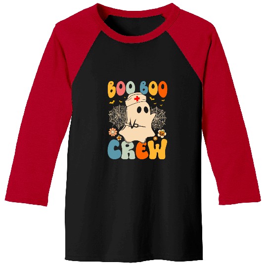 Groovy Boo Boo Crew nurses Funny Halloween nurses Women Baseball Tees