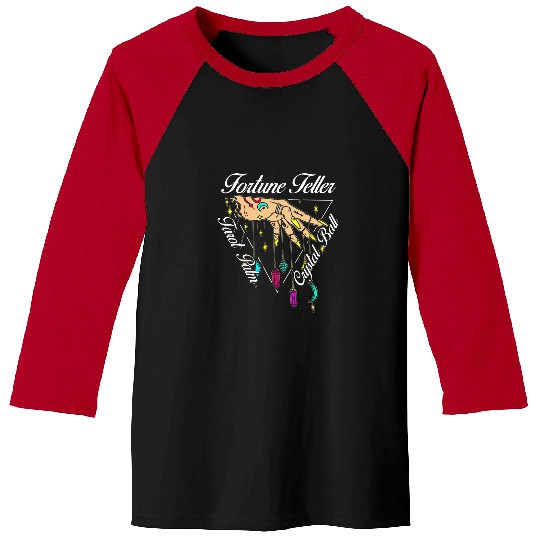 Fortune Teller Tarot Cards Crystal Ball Clairvoyance Baseball Tees