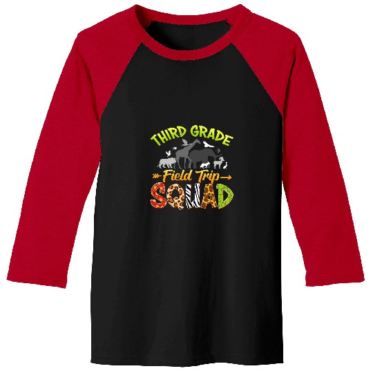Third Grade Team Zoo Field Trip Squad 3rd Grade Student Baseball Tees