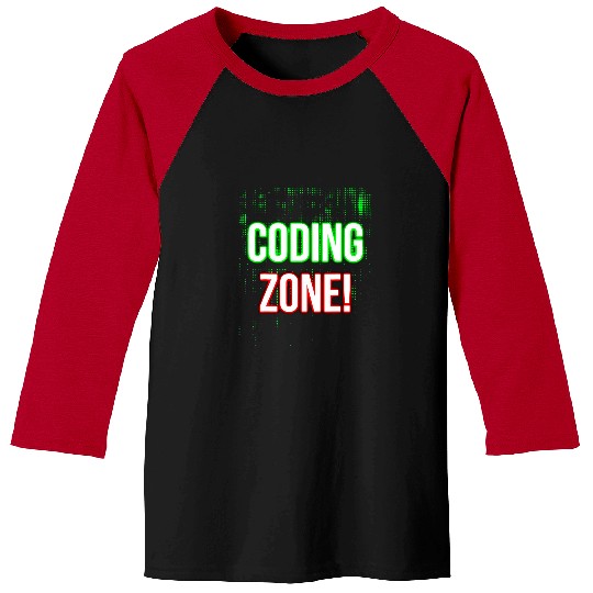 Funny Programmer Coding zone Baseball Tees