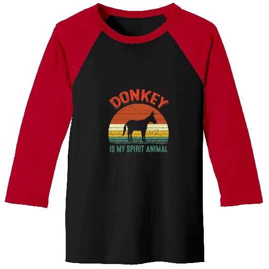 Donkey Farmer vintages Retro Donkey Is My Spirit Animal 9 Baseball Tees