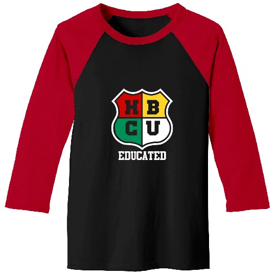 HBCU Educated Historical Black College Alumni Baseball Tees