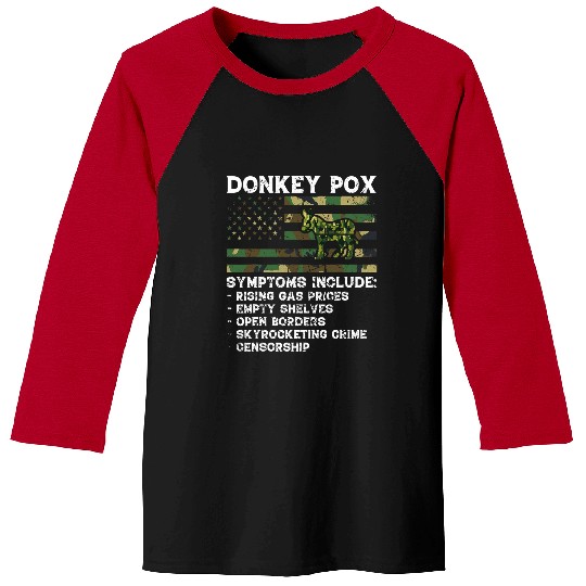 Donkey Pox Symptoms  The Disease Killing America Biden Baseball Tees