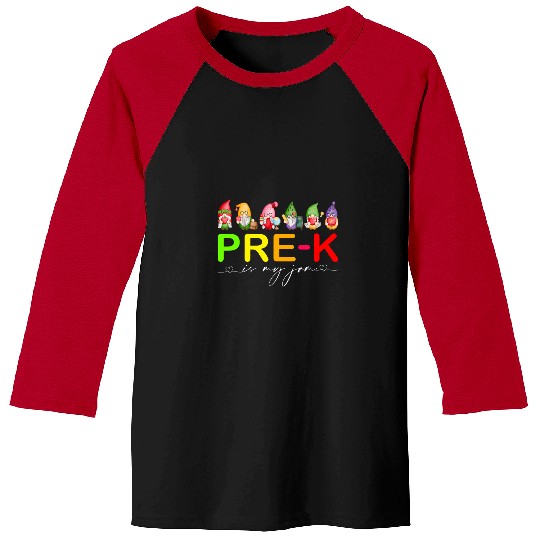 PreK Is My Jam Teacher Student Back To School Gnomes Baseball Tees