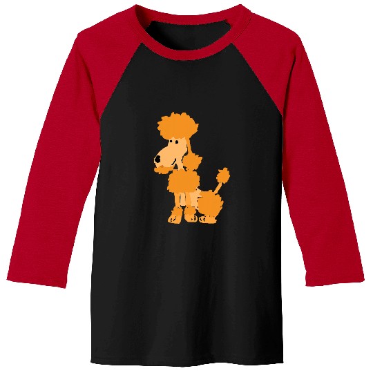 Poodles Smileteespetsa Cute Apricot Miniature Poodle Dog Cartoon 320 Poodle dog Baseball Tees