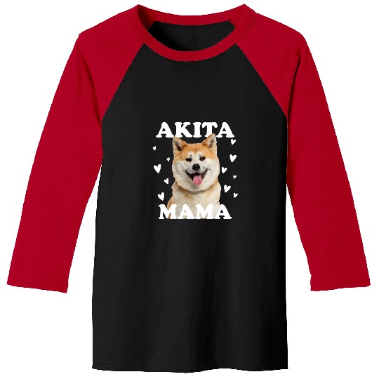 Akita Mama Mom for Mothers Day Mother Dog Mum Baseball Tees