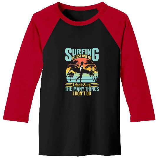 Surf Life vintages Retro Sunset 58 Baseball Tees