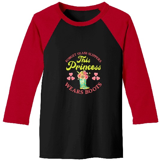 Princess Cowgirls Cowboy Boots Western Cowgirls Country Ladies Baseball Tees