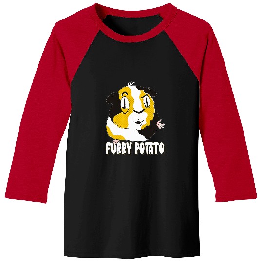 Furry Potato Guinea Pig 21 Baseball Tees