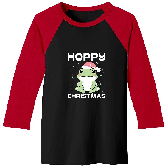 Frog Christmas Merry xmass Frog Owner Amphibian Toad 3 Baseball Tees