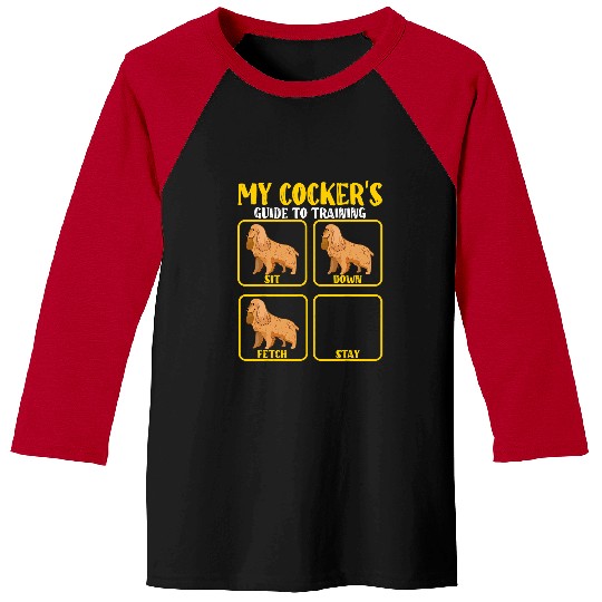 Dog Cocker Spaniel English american cocker spaniel dog tricks training guide Baseball Tees