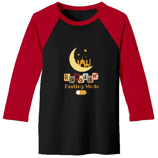 Funny Fasting Mode Ramadan On Cool Islamic Fasting For Kids 21 Baseball Tees