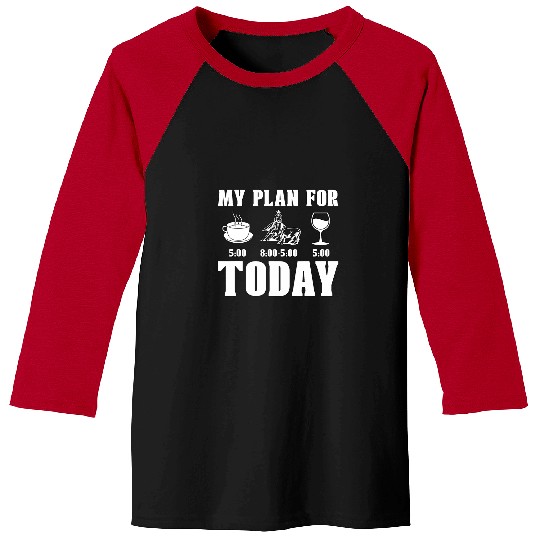 My Plan For Today Western Horse Riding Cowboy Cutting Horse Baseball Tees