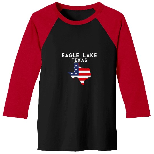 Eagle Lake Texas USA State America Travel Texas 21 Baseball Tees