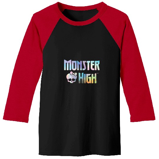 Kids Monster High Student Faux Holo Logo Baseball Tees