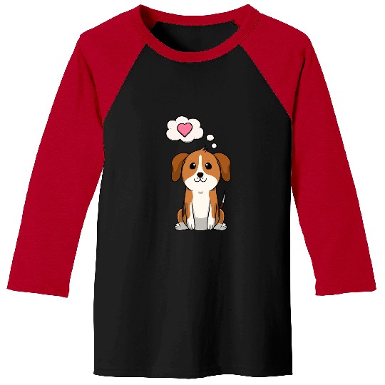 Beagle Dog Puppy Love Without Words Von Herz Baseball Tees