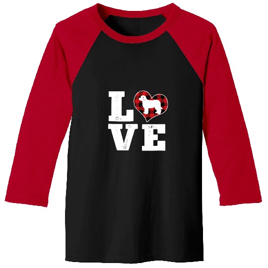 Love Bernedoodle Dog Lovers Gifts Dog Owners Valentines Day Baseball Tees