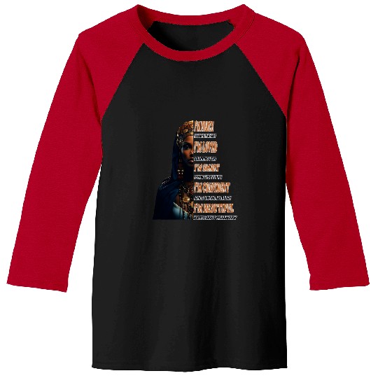 Black women affirmation black history month motivational Baseball Tees