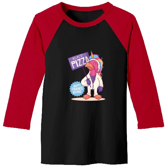 Thanksgiving Turkey in Unicorns Suit Classic Baseball Tees