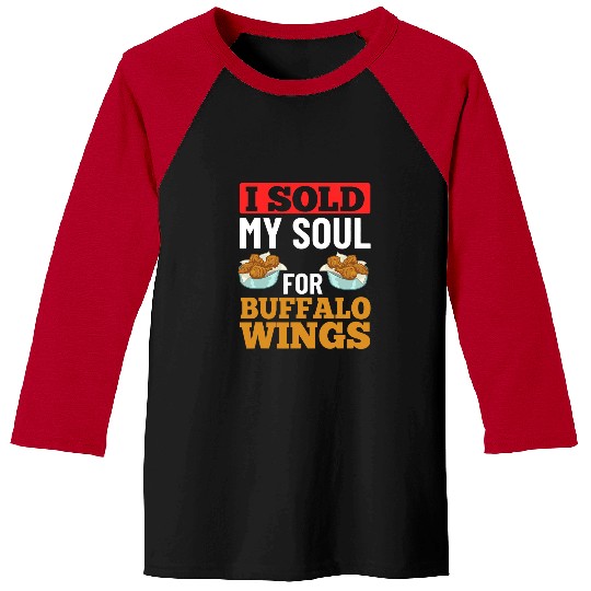 Buffalo Wings Fried Chicken Hot Wing Sauce 224 Baseball Tees