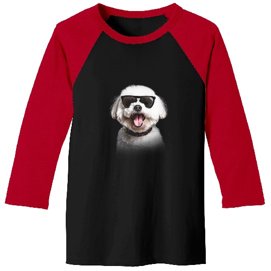 Cute Bichon Frise Dog art Bichon Frise Lover Baseball Tees