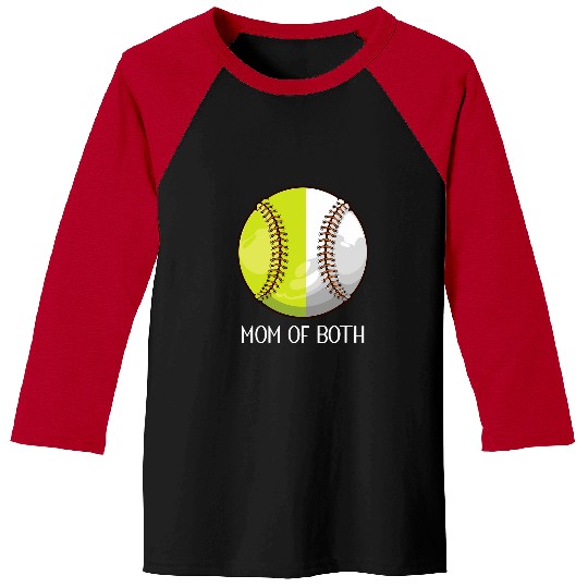 Sport Baseball Game Day Mom Of Both Baseball Mom Softball Mom Life Baseball Tees